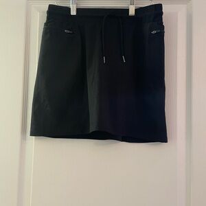 Kyodan Black A-Line Skort with Zip Pockets